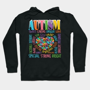 Autism T-ShirtAutism Heart Autism Awareness Puzzle Description T Shirt Hoodie